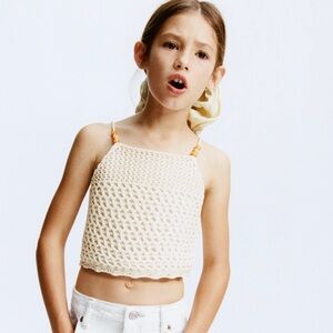 NWOT Zara Crochet Top